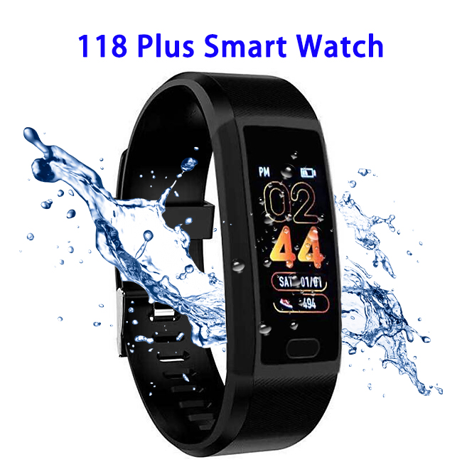 CE RoHS Approved 118 Plus Health Monitor IP67 Waterproof Fitness