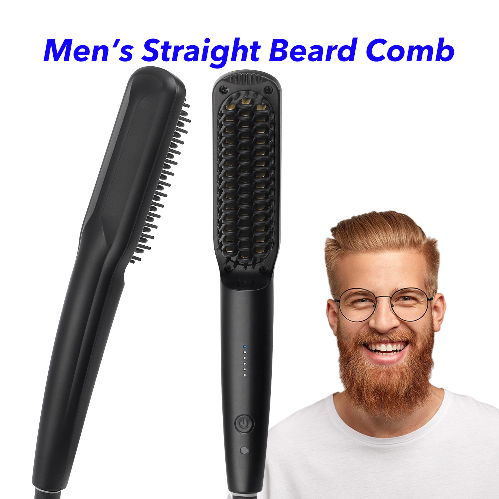 New Arrive Hot Beard Comb Beard Brush Mini Beard Hair Straightener For Men