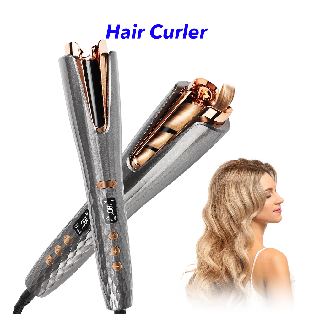 Professional Curling Wand Automatic Curling Iron Portable Rotating Auto Hair Curler