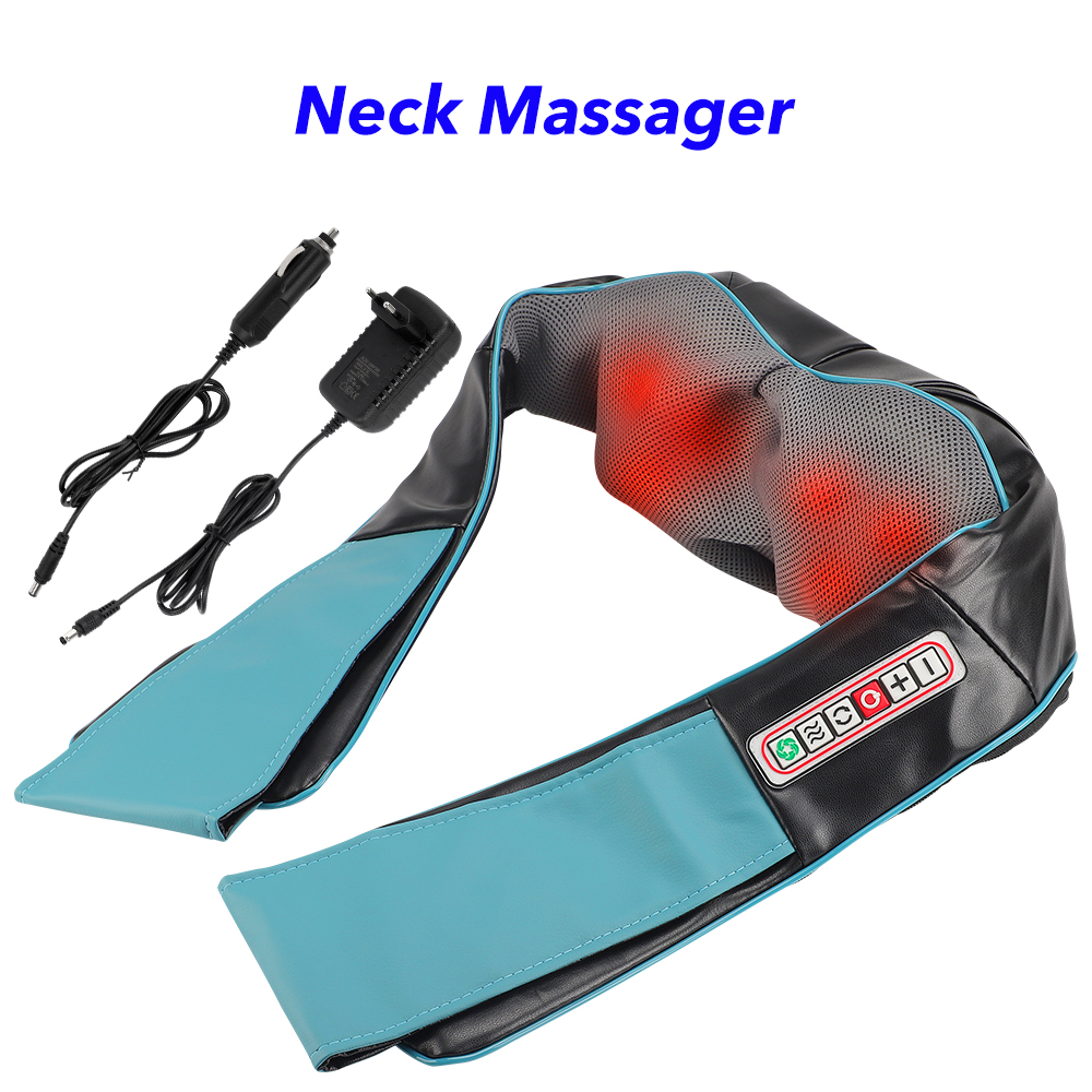 2024 Hot Selling Electric Deep Tissue 3D Kneading Massage Pillow Wireless Muscle Pain Relief Shoulder Neck Massager