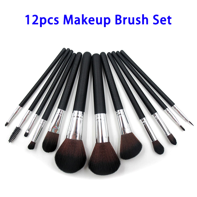 New Trending Professional Essential Cosmetic Kit Brushes Makeup Brush Set 12pcs