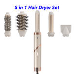 Detachable 5 In 1 Portable Blow Hairdryer Foldable Professional Salon Styling Hair Dryer Set