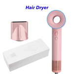 110000 RPM High-Speed Brushless Motor Negative Ionic Blow Dryer Hair Dryer with 1 Nozzle (Pink)