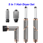 5 in 1 Fast Drying 110000Rpm Hair Dryer Professional Foldable Blow Dryer Fast Dry Low Noise Blow Dryer(Grey)