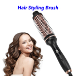 Professional Hot Comb Thermal Brush Heated Round Brush Hair Curler Hot Brush with LCD Display