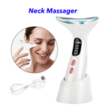 3 Color LED Therapy Face Lifting Machine Facial Neck Massager For Anti Aging Wrinkle Skin Face