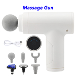 Type-C Charging 6 Speeds 6 Massage Heads Portable Fascia Gun Deep Tissue Muscle Mini Heat and Cold Massage Gun