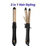 2 In 1 Hair Straightener And Curler Fast Heating Flat Iron Automatic Curling Iron